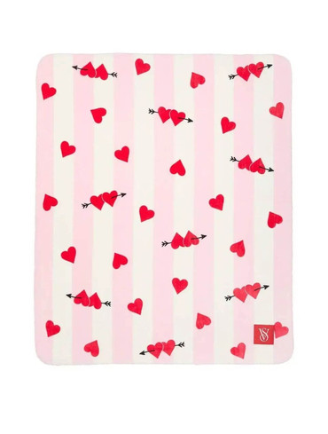 Плед Cozy plush Fleece Hearts blanket