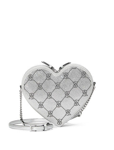 Сумочка Heart Crossbody Bag Срібляста