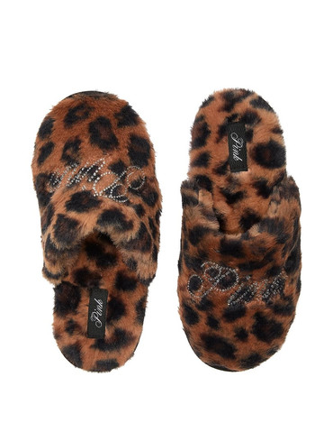 Домашні капці Faux-Fur Closed-Toe Slippers