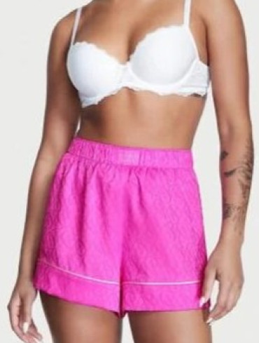 Шорти сатинові рожеві Satin Short Set