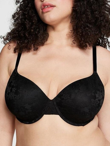 Бюстгальтер без пуш-ап мереживний чорний Wear Everywhere Lightly Lined Bra