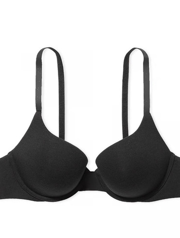 Бюстгальтер бавовняний без пуш-ап чорний Lightly-Lined Full Coverage Bra