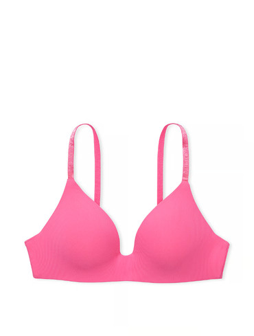 Бюстгальтер безкаркасний безшовний без пуш-ап рожевий Lightly-Lined T-Shirt Bra