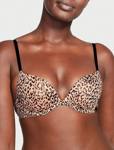 Бюстгальтер з пуш-ап гладенький  леопардовий Sexy Tee Smooth Push-Up Bra