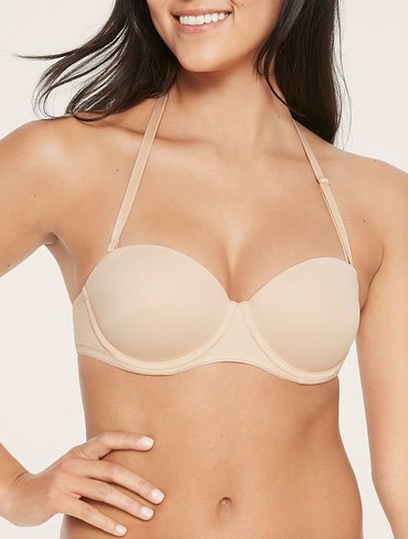 Бюстгальтер з пуш-ап балконет бежевий Wear Everywhere Strapless Push-Up Bra