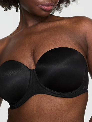 Бюстгальтер з пуш-ап балконет чорний Wear Everywhere Strapless Push-Up Bra