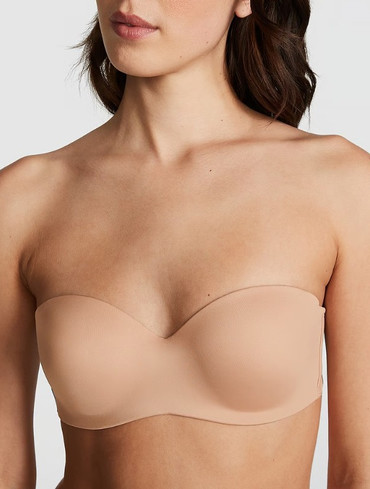 Бюстгальтер з пуш-ап балконет бежевий Wear Everywhere Strapless Push-Up Bra