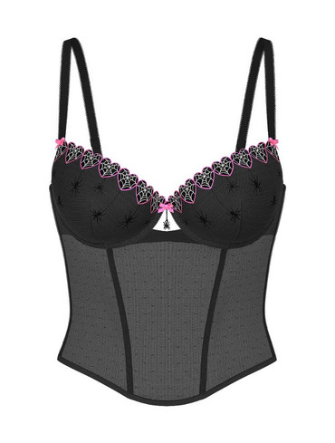 Корсет бюстьє без пуш-ап балконет чорний WINK Lightly Lined Balconette Corset
