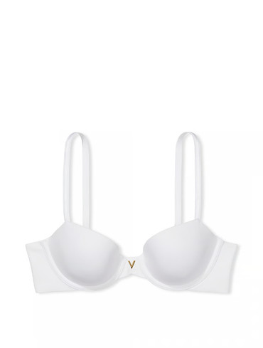 Бюстгальтер без пуш-ап білий Smooth Lightly Lined Plunge Demi Bra
