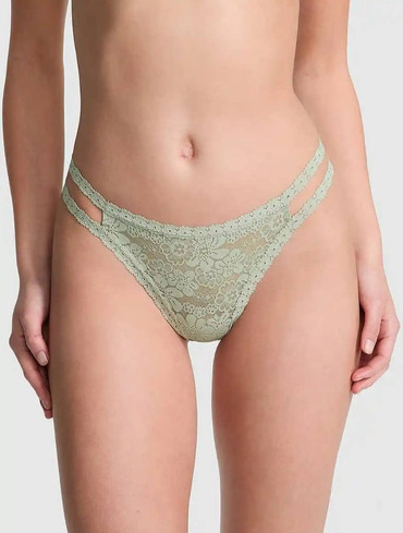 Трусики стрінги мереживні зелені Wink Strappy Thong Panty
