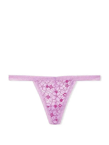 Трусики стрінги мереживні бузкові Wink V-String Panty