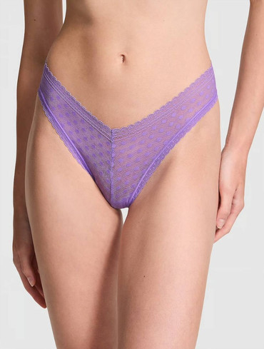 Трусики бразильяни мереживні бузкові Wink V-Front Brazilian Panty