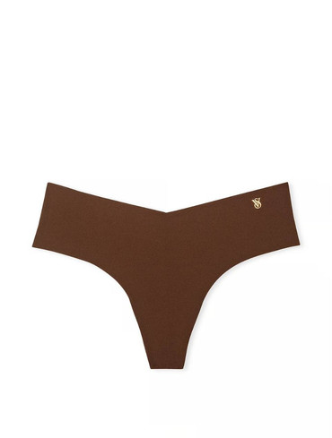 Трусики стрінги безшовні коричневі No Show Thong Panty