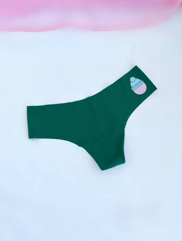 Трусики стрінги безшовні зелені No Show Thong Panty