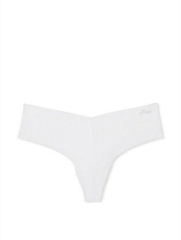 Трусики стрінги безшовні білі No Show Thong Panty