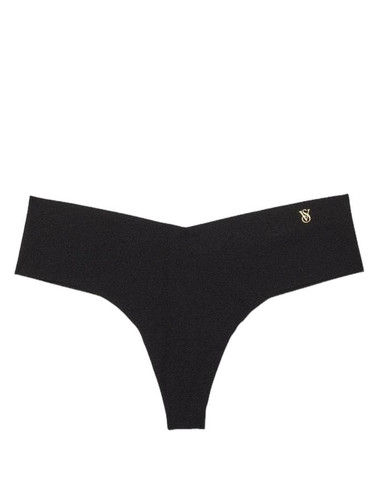 Трусики стрінги безшовні чорні No Show Thong Panty