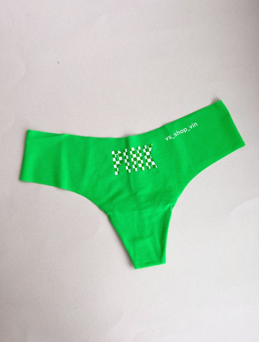 Трусики стрінги безшовні салатові No Show Thong Panty