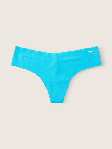 Трусики стрінги безшовні блакитні No Show Thong Panty