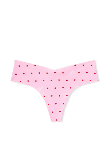 Трусики стрінги безшовні рожеві No Show Thong Panty