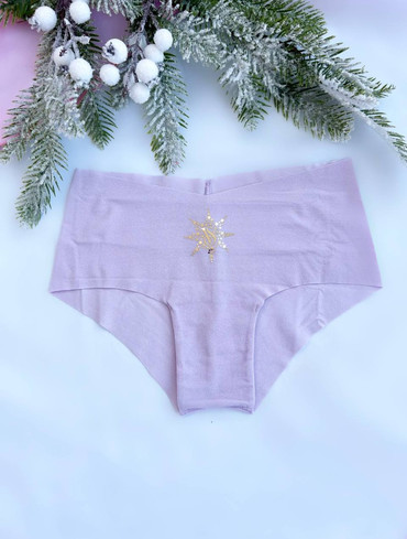 Трусики чікі безшовні бузкові No-Show Cheeky Panty