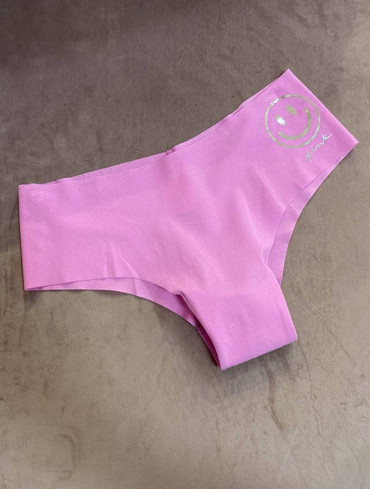 Трусики чікі безшовні рожеві No-Show Cheeky Panty