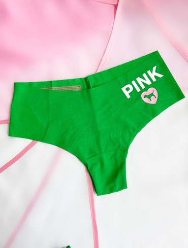 Трусики чікі безшовні залені No-Show Cheeky Panty