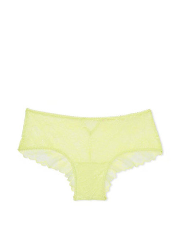 Трусики чікі мереживні лимонні Lace Cheeky Panty