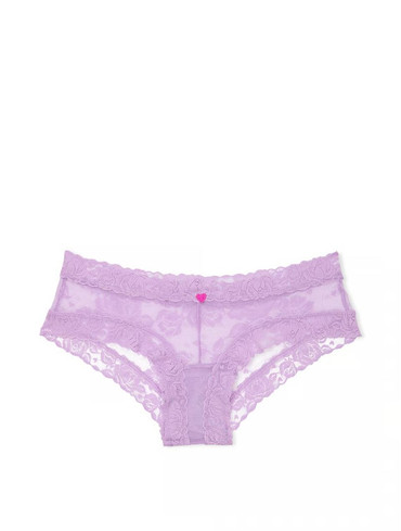 Трусики чікі мереживні бузкові Lace Heart Blooms Cheeky Panty