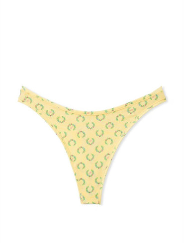 Трусики стрінги бавовняні жовті Cotton High-Leg Thong Panty
