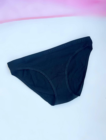 Трусики бікіні бавовняні чорні Stretch Cotton Bikini Panty