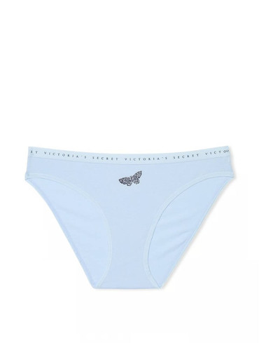 Трусики бікіні бавовняні блакитні Stretch Cotton Bikini Panty