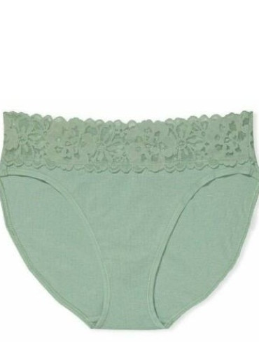 Трусики бавовняні бріфи оливкові Stretch Cotton High-Leg Brief Panty