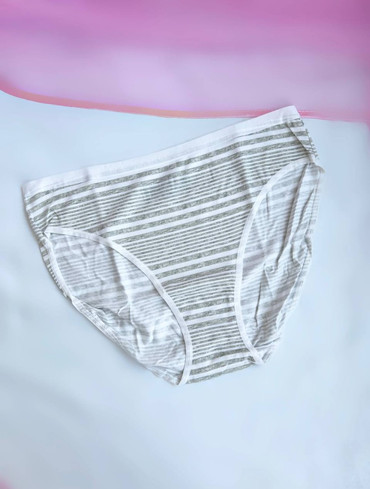 Трусики бавовняні бріфи сірі Stretch Cotton High-Leg Brief Panty