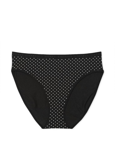 Трусики бавовняні бріфи чорні Stretch Cotton High-Leg Brief Panty