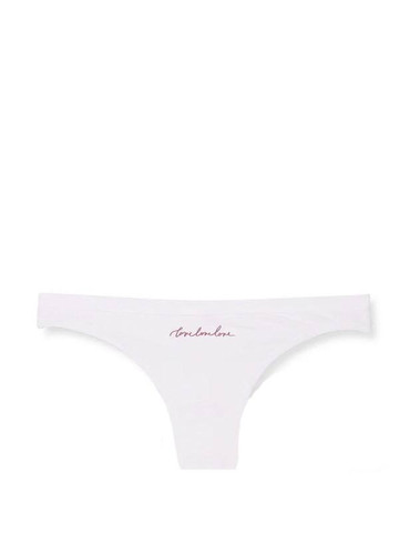 Трусики стрінги бавовняні білі Stretch Cotton High-Leg Scoop Thong Panty