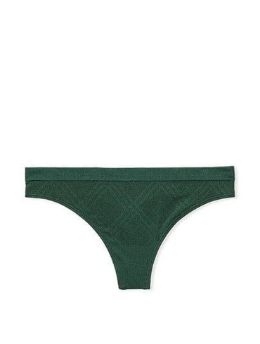 Трусики стрінги з мікрофібри зелені Seamless Thong Panty