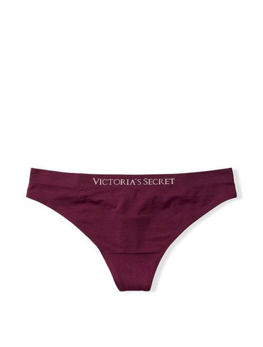 Трусики стрінги з мікрофібри бордові Seamless Thong Panty