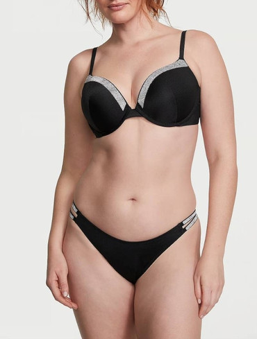 Купальник з пуш-ап Shine Strap Push-Up Top & Brazilian Bottom