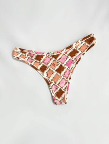 Трусики стрінги бавовняні Cotton High-Leg Thong Panty