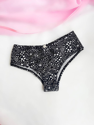 Трусики чікі бавовняні темно-сині Cheeky Panty