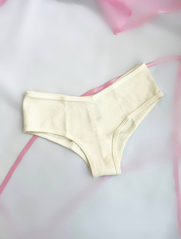 Трусики чікі бавовняні молочні Cheeky Panty