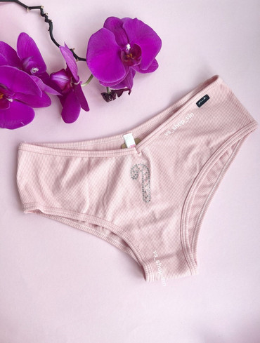 Трусики чікі бавовняні рожеві Cheeky Panty