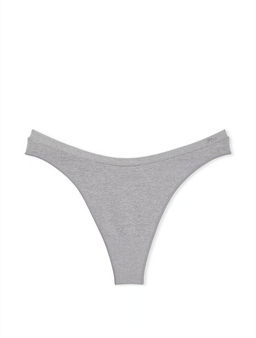 Трусики стрінги з мікрофібри сірі Seamless High-Leg Thong Panty