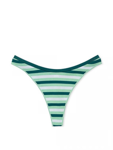 Трусики стрінги з мікрофібри в смужку Seamless High-Leg Thong Panty