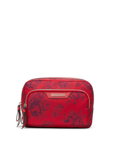 Косметична середня з накладною кишенькою Travel Makeup Pouch