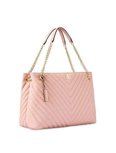 Велика сумка з екошкіри через плече The Victoria Shoulder Tote Orchid Blush