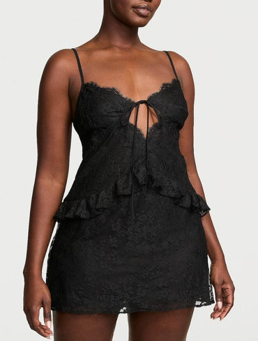Мережевна сукня-сорочка для сну Dare to Dream Lace Flounce Mini Slip
