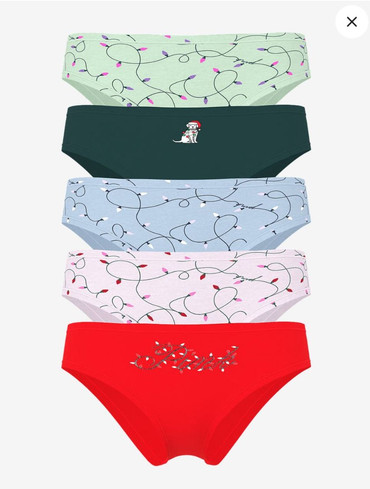 Набір трусиків чікі бавовняних 5-Pack Cotton Cheeky Panties
