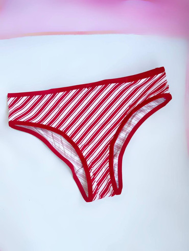 Трусики чікі бавовняні червоні Cotton Cheeky Panty