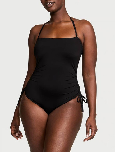 Суцільний купальник зі знімними бретелями Essential Strapless Ruched One-Piece Swimsuit